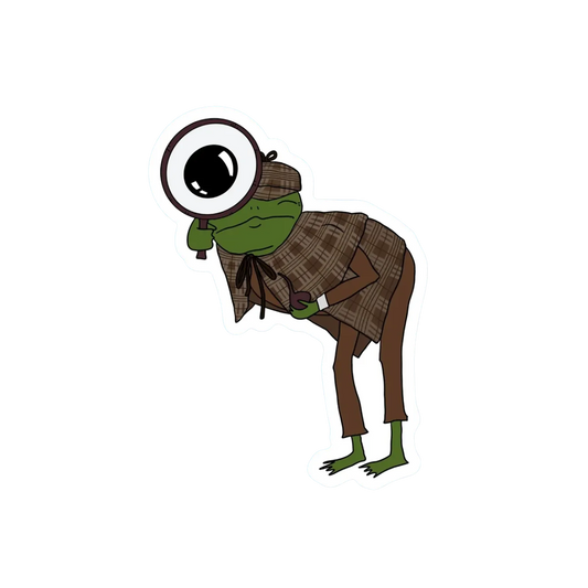 SHERLOCK HOLMES FROG STICKER