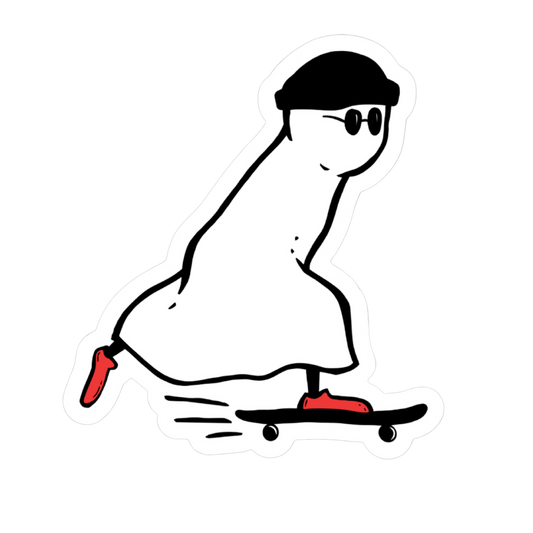 Skateboard Ghost Sticker