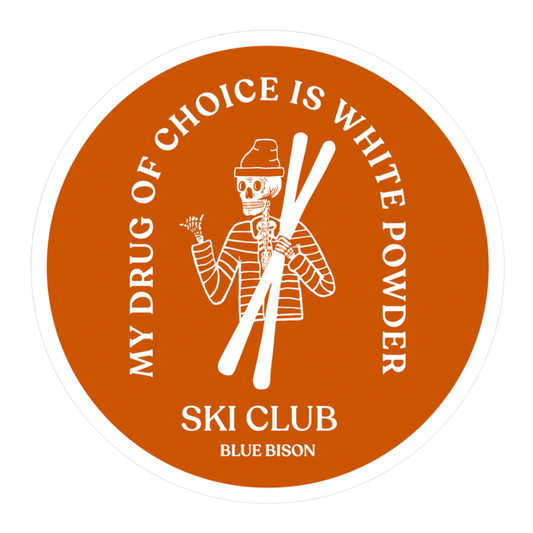 Ski Club Rust Sticker