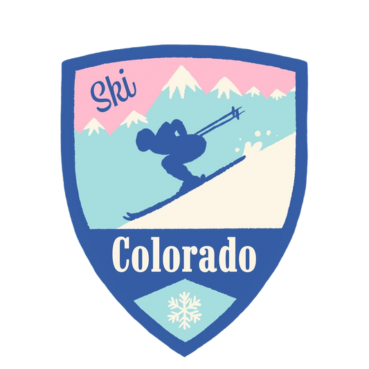 Ski Colorado Pastel Sticker