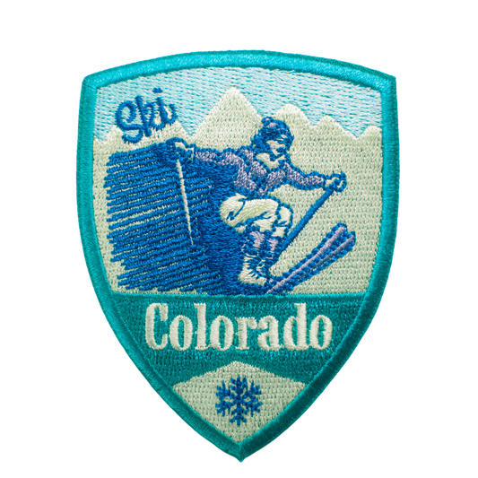 Ski Girl Colorado Patch