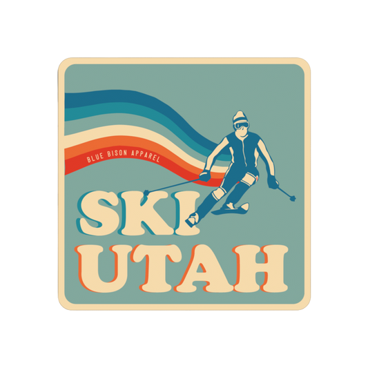 Ski Utah Retro Sticker