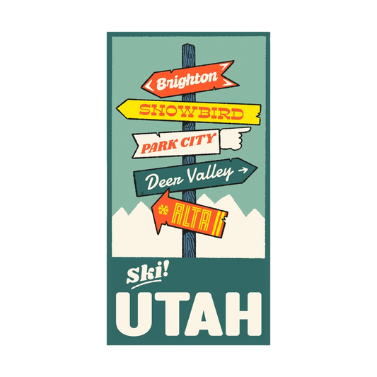 Ski Utah Trailhead Sticker