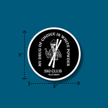 Load image into Gallery viewer, Ski Club, Black Vinyl Sticker
