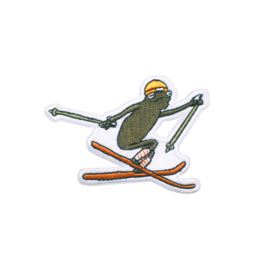 SKIER FROG PATCH