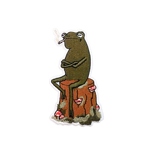 SMOKIN' ON A STUMP FROG PATCH