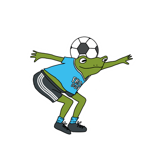 SOCCER TRICK FROG STICKER
