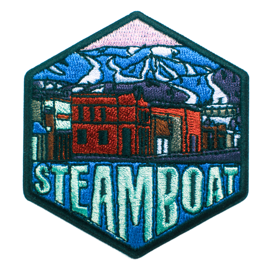 Steamboat Colorado Hexagon Patch