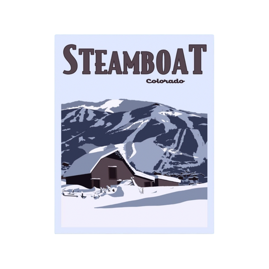 Steamboat Colorado Poster Sticker