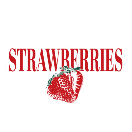 Strawberries Vinyl Sticker