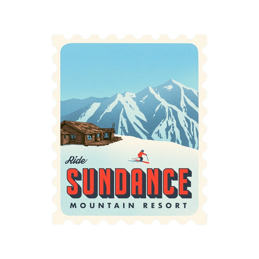Sundance Resort Retro Stamp Sticker