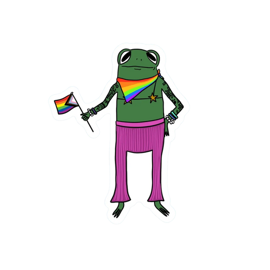 TATTED PRIDE FROG STICKER