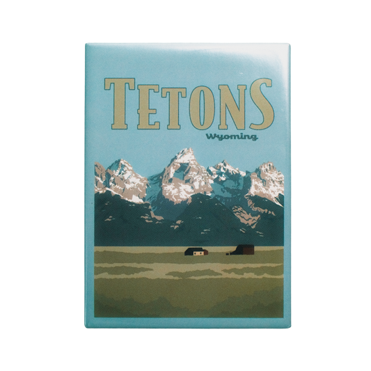 Tetons Wyoming Fridge Magnet