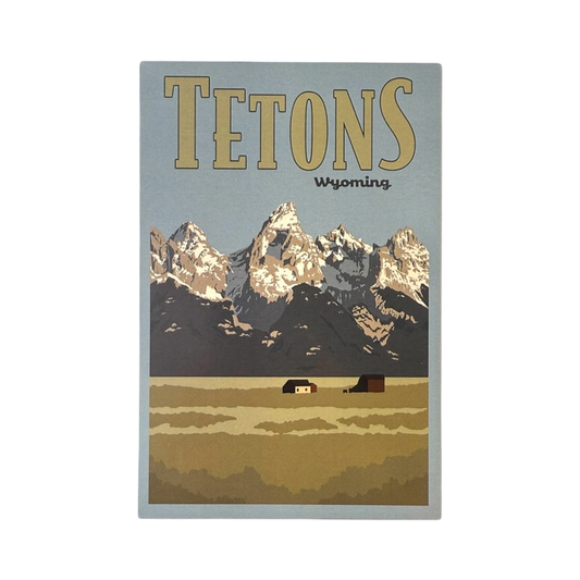 Tetons Wyoming Postcard