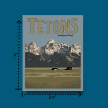 Load image into Gallery viewer, Tetons, Wyoming- Poster Sticker
