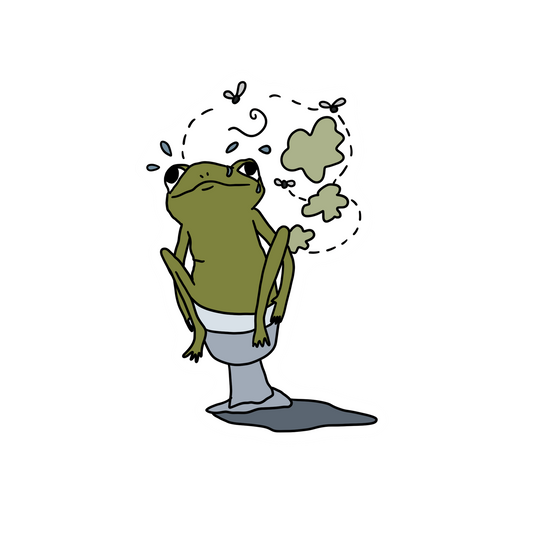 TOILET FROG STICKER