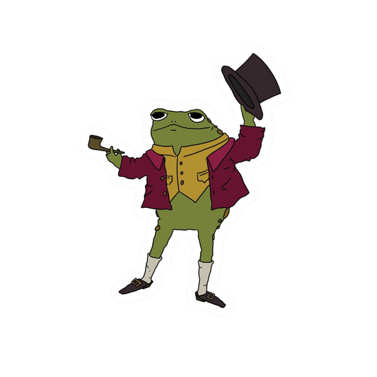 TOP HAT FROG STICKER