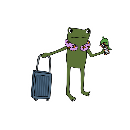 TRAVELER FROG STICKER