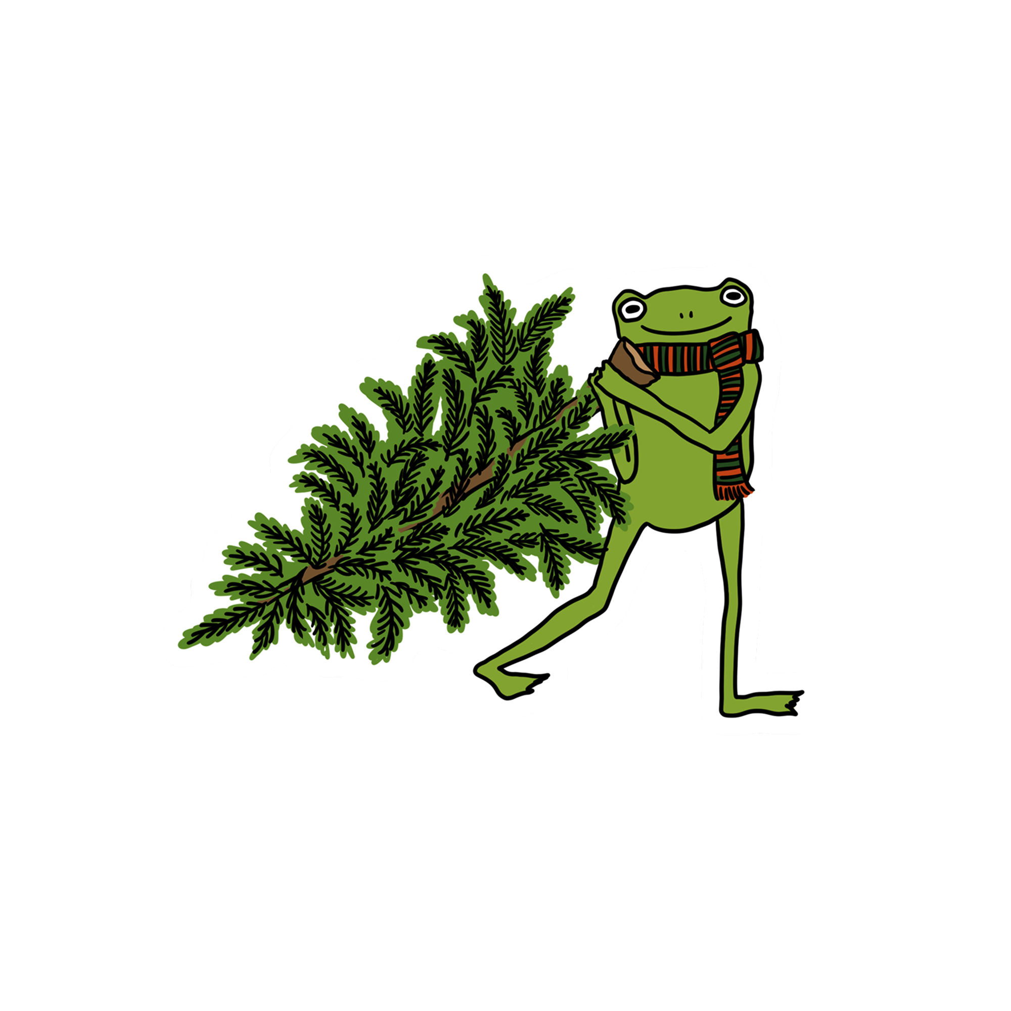 Frog Hunt Insect Icon TREE HUNT FROG STICKER – Blue Bison Apparel