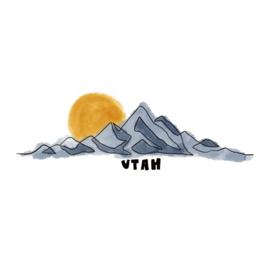Utah Mountains Sticker