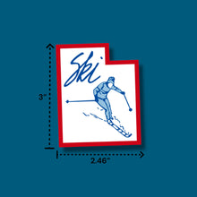 Load image into Gallery viewer, Utah State Skiing, Vinyl Sticker
