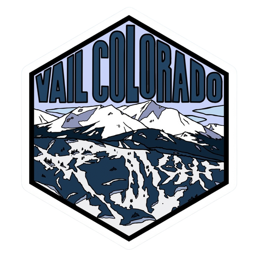 Vail Colorado Hexagon Sticker