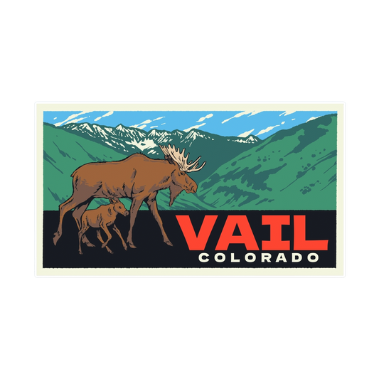 Vail Colorado Moose Sticker