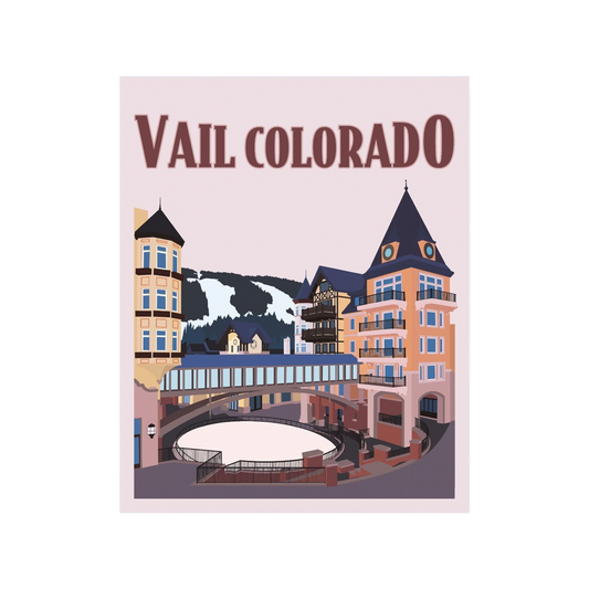 Vail Colorado Poster Sticker