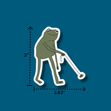 Load image into Gallery viewer, Frog Walkin&#39; A Bee Sticker (K13)

