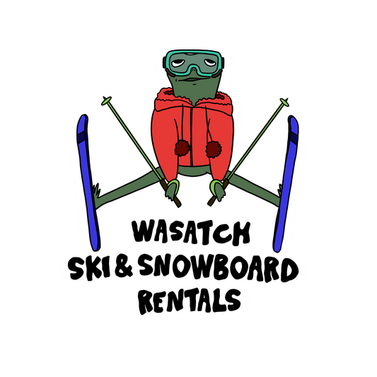 WASATCH SKI AND SNOWBOARD RENTALS FROG STICKER