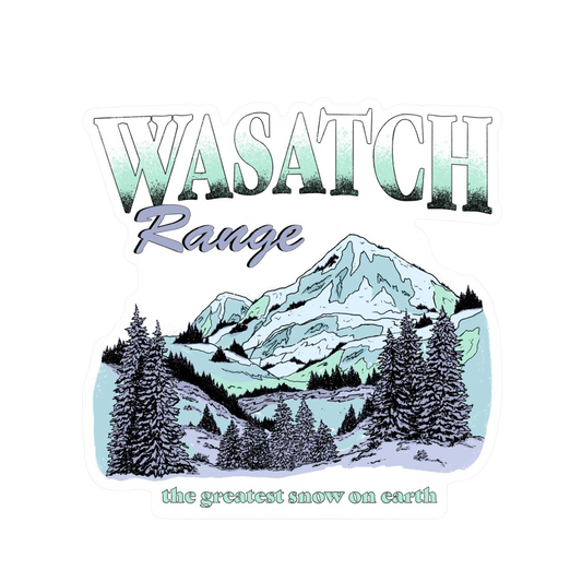 Wasatch Range "The Greatest Snow On Earth" Sticker