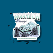 Load image into Gallery viewer, Wasatch Range &quot;The Greatest Snow On Earth&quot; Sticker (H11)
