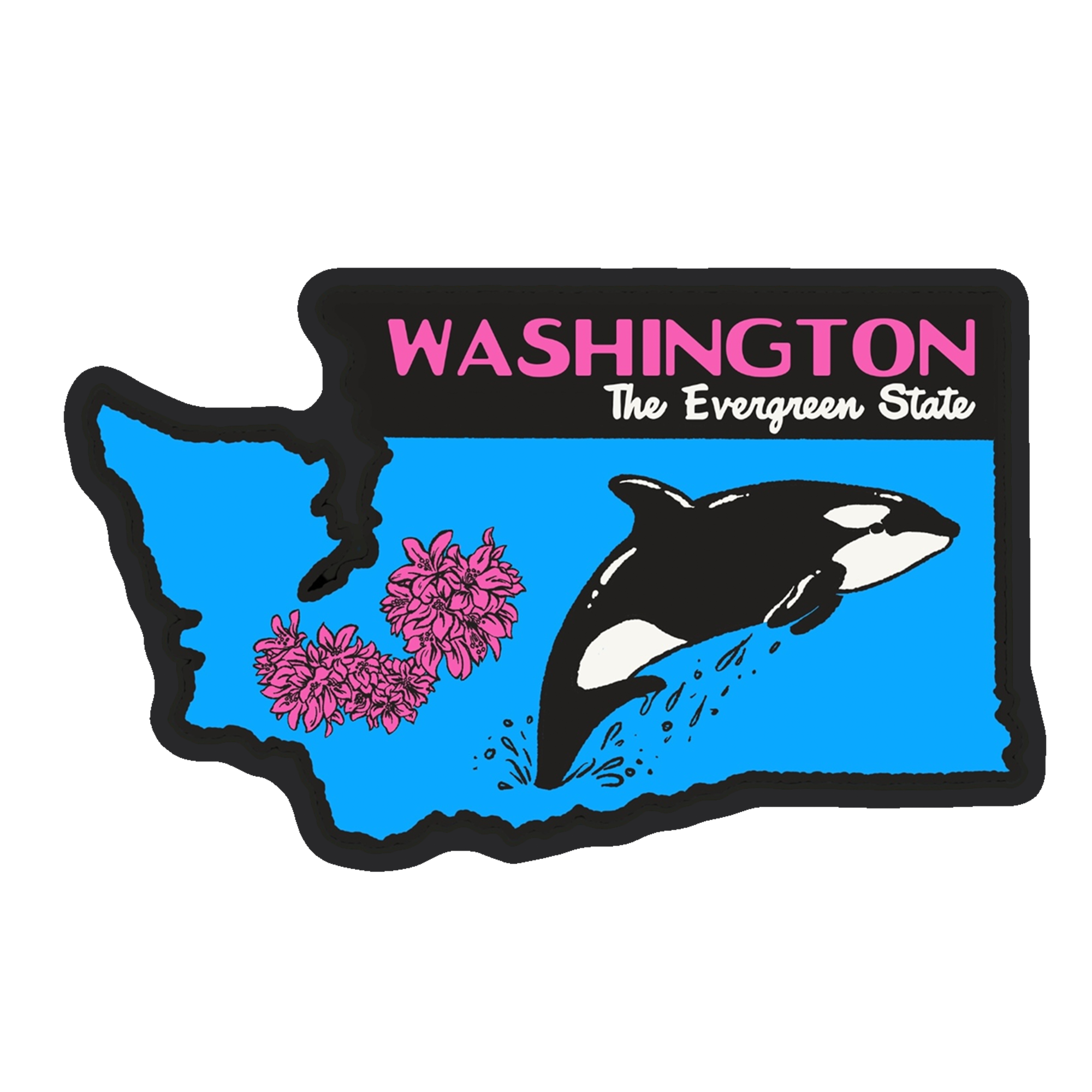 Washington State Sticker – Blue Bison Apparel