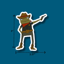 Load image into Gallery viewer, Western Sheriff Frog Sticker

