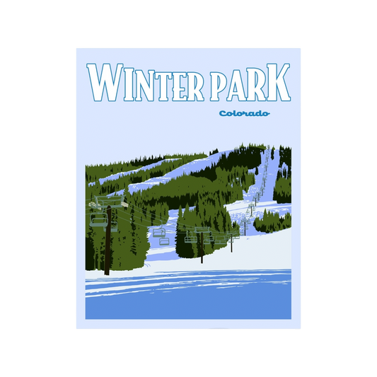 Winter Park Poster Sticker