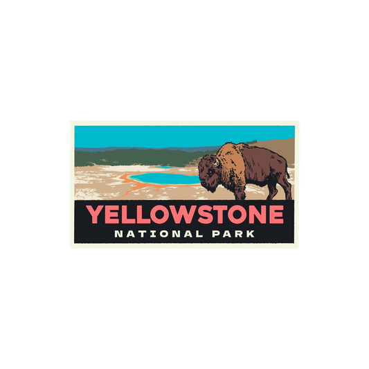 Yellowstone Bison National Park Sticker
