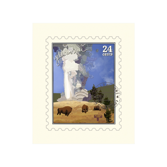 Yellowstone Stamp Sticker