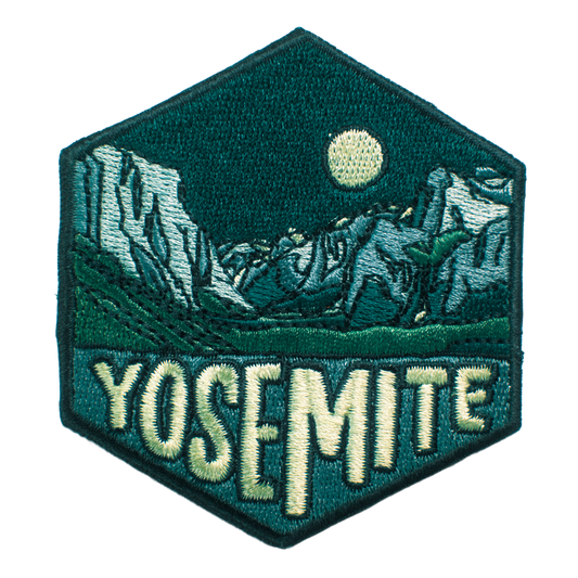 Yosemite National Park California Hexagon Patch