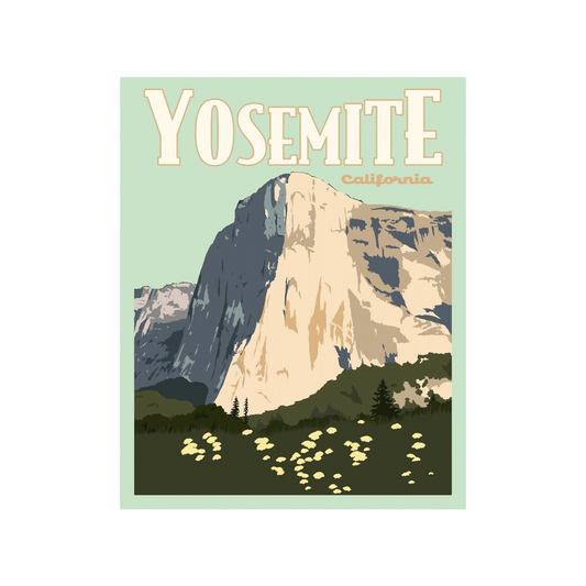 Yosemite Poster Sticker