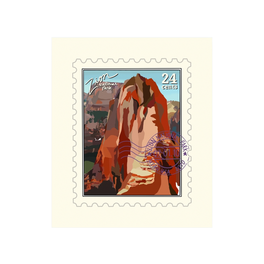 Zion National Park Utah Stamp Sticker